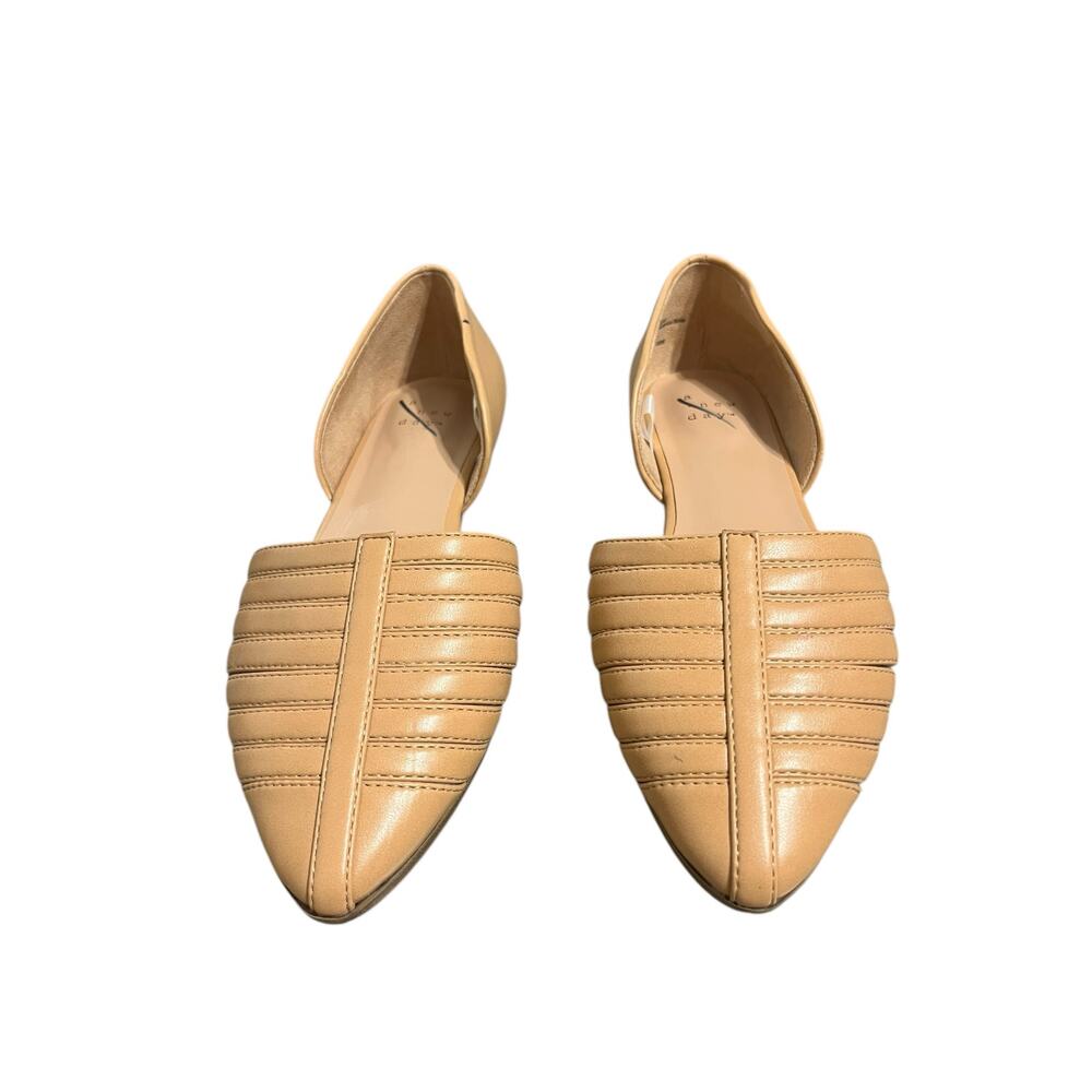 a new day women's flat d'orsay tan beige neutral SIZE 6.5 NWOT